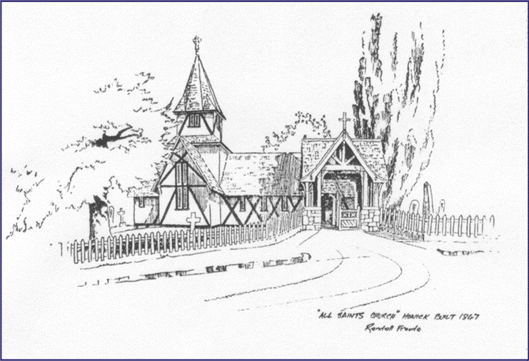 Drawing of selwyn church 1847