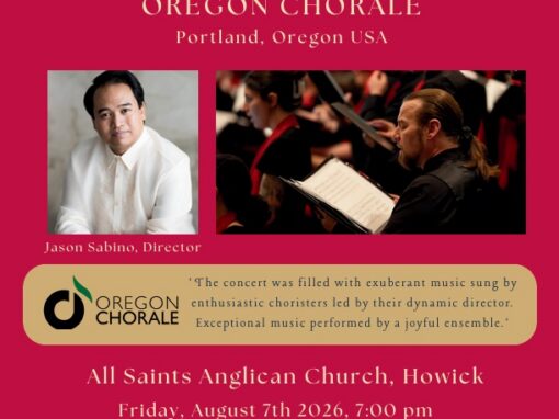 Oregon Chorale, Friday, 7 August 2026